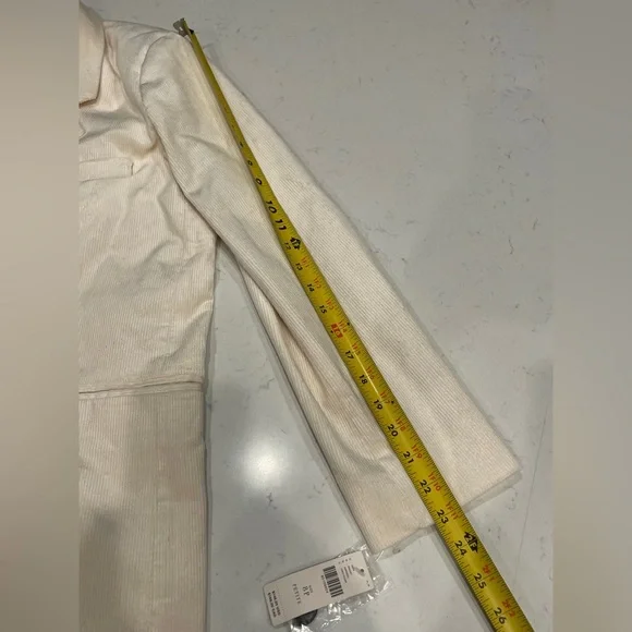 NWT Maeve by Anthropologie Women's Cream Double-Breasted Blazer Size:8P - Picture 13 of 15